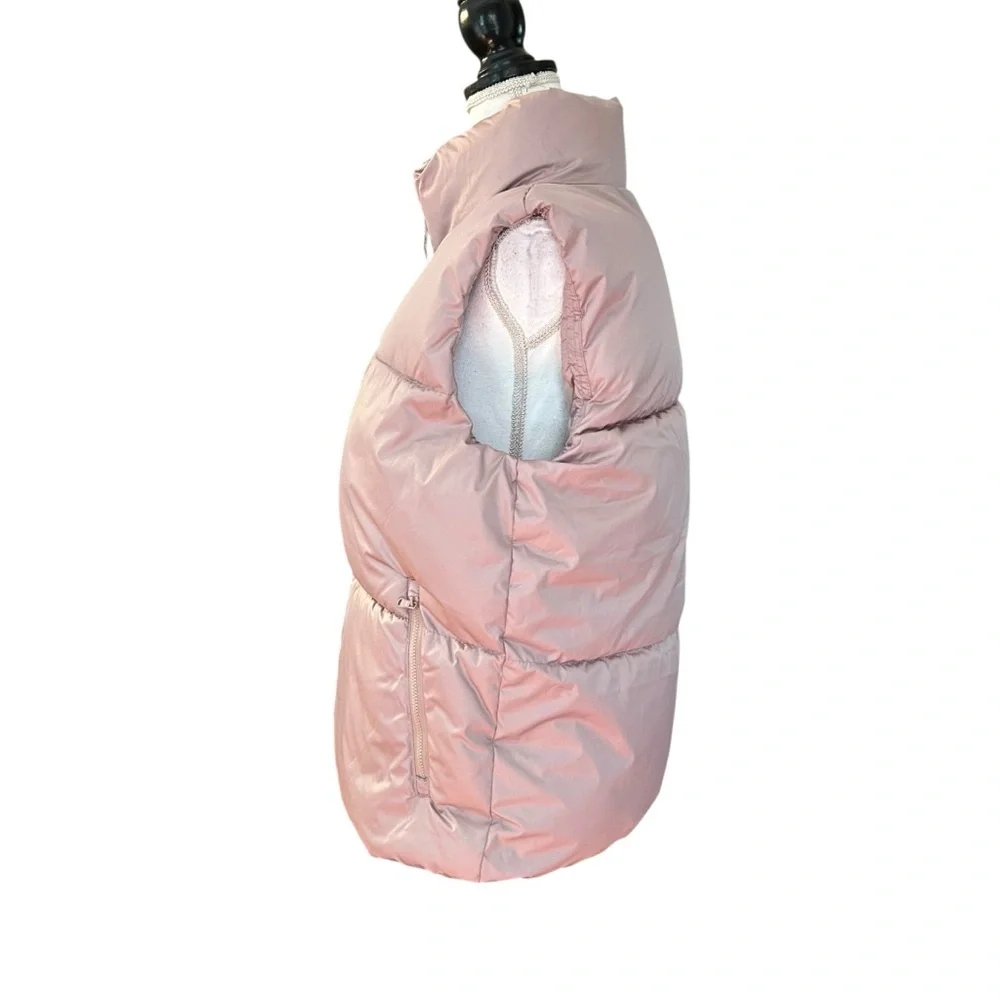 Old Navy Quilted Fall Winter Puffer Vest Women’s‎ SZ M Tall in Icelandic Mineral